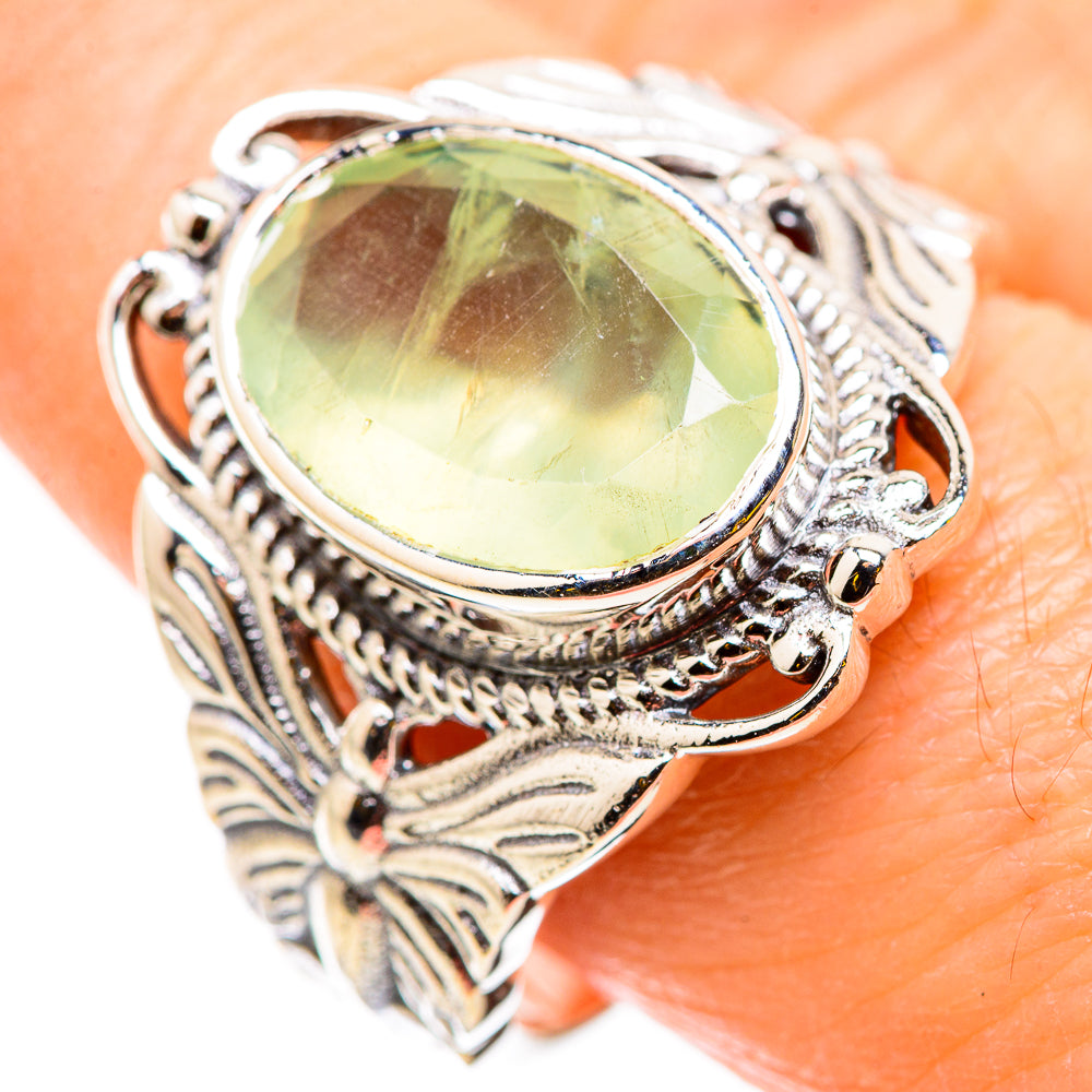 Prehnite Rings handcrafted by Ana Silver Co - RING129812