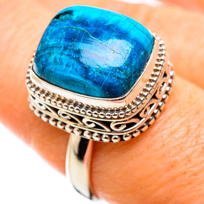 Chrysocolla Rings handcrafted by Ana Silver Co - RING129828
