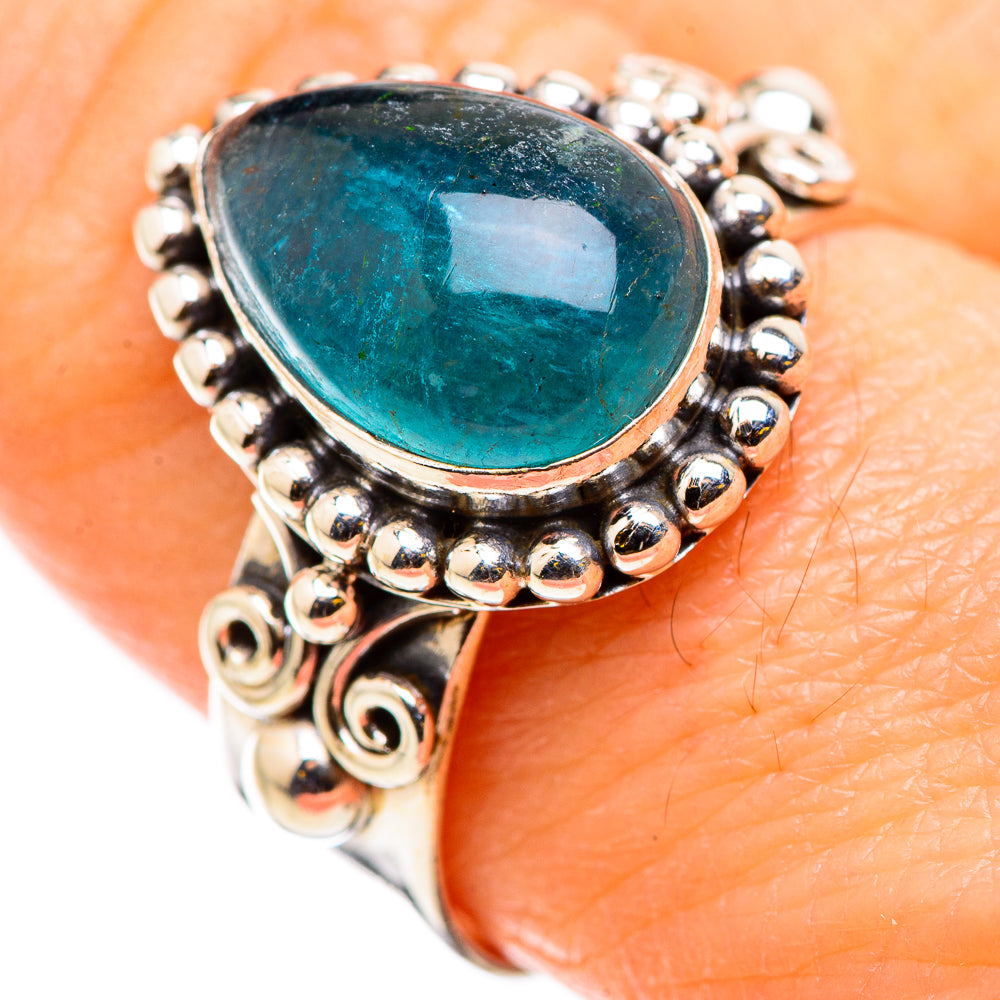 Blue Fluorite Rings handcrafted by Ana Silver Co - RING129831