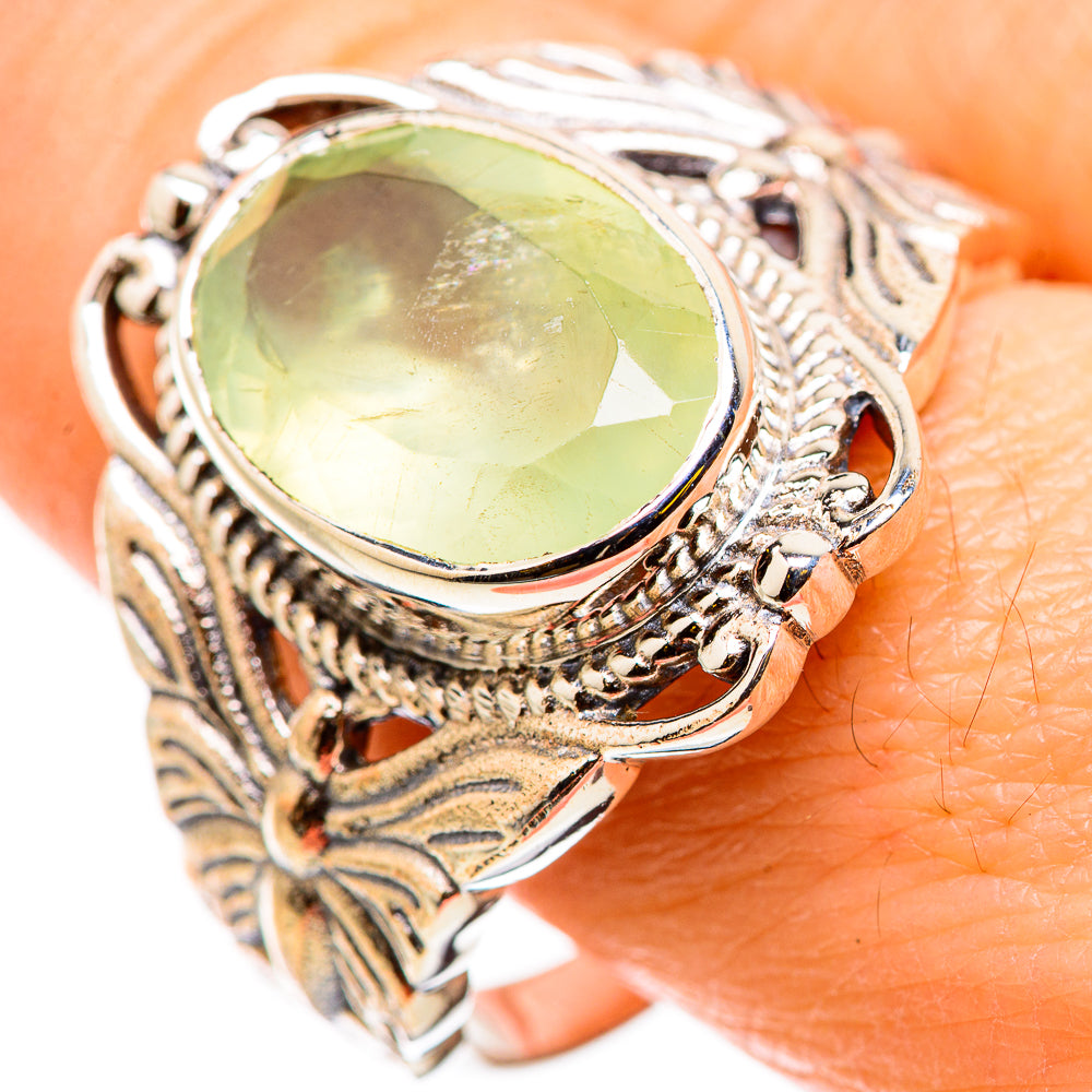 Prehnite Rings handcrafted by Ana Silver Co - RING129834