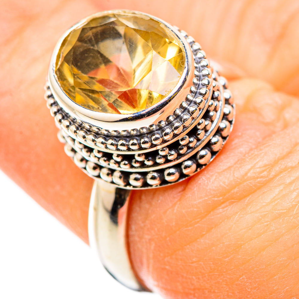 Citrine Rings handcrafted by Ana Silver Co - RING129836