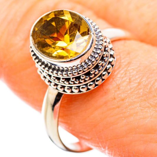 Citrine Rings handcrafted by Ana Silver Co - RING129837