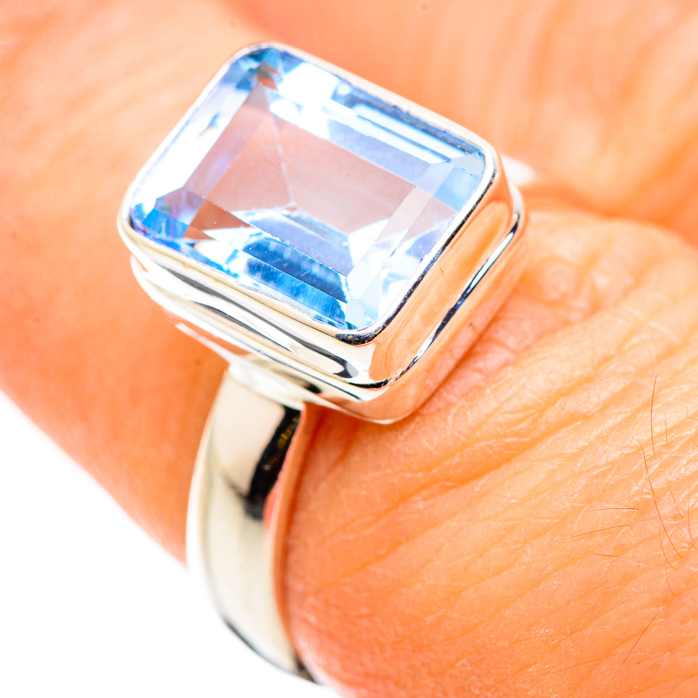 Blue Topaz Rings handcrafted by Ana Silver Co - RING129848