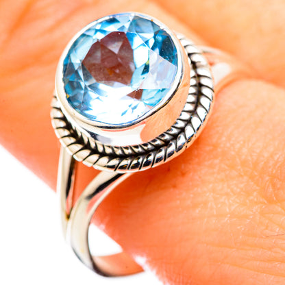 Blue Topaz Rings handcrafted by Ana Silver Co - RING129850
