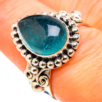 Blue Fluorite Rings handcrafted by Ana Silver Co - RING129851