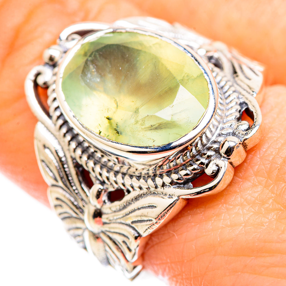 Prehnite Rings handcrafted by Ana Silver Co - RING129855