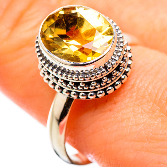 Citrine Rings handcrafted by Ana Silver Co - RING129857