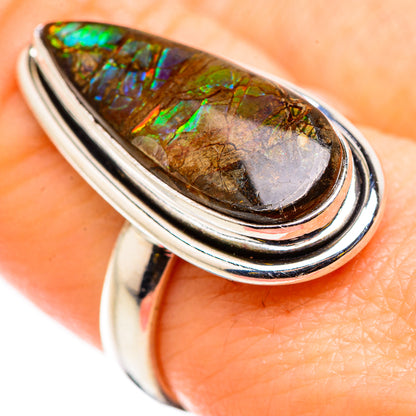 Ammolite Rings handcrafted by Ana Silver Co - RING129860