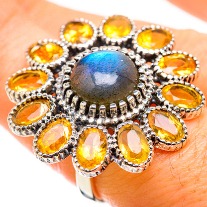 Labradorite Rings handcrafted by Ana Silver Co - RING129866