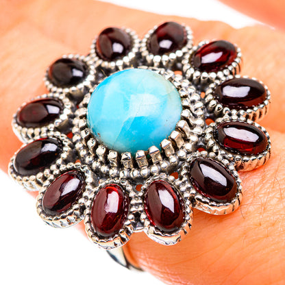 Larimar Rings handcrafted by Ana Silver Co - RING129870