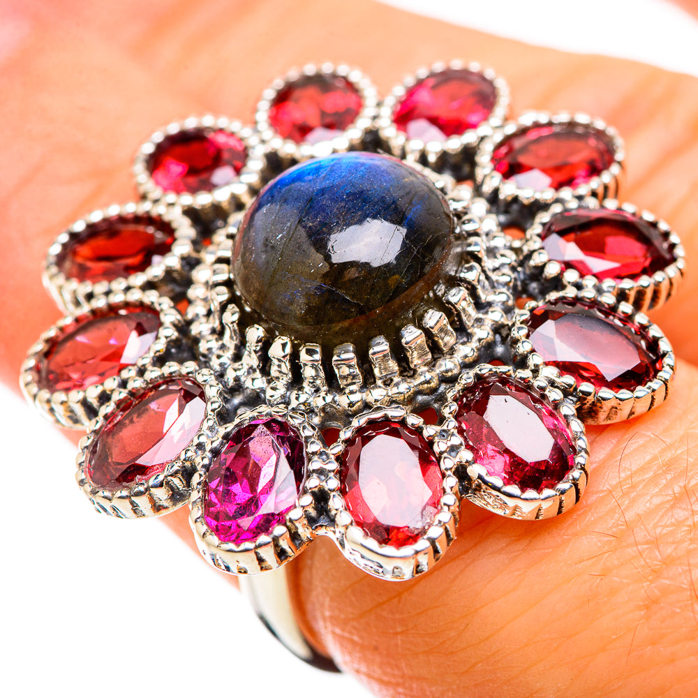 Labradorite Rings handcrafted by Ana Silver Co - RING129872