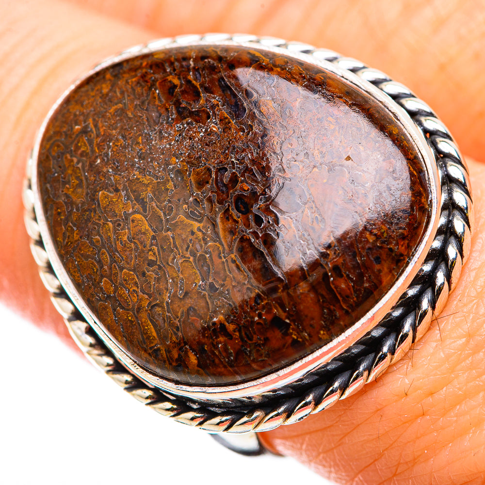 Dinosaur Bone Rings handcrafted by Ana Silver Co - RING129879