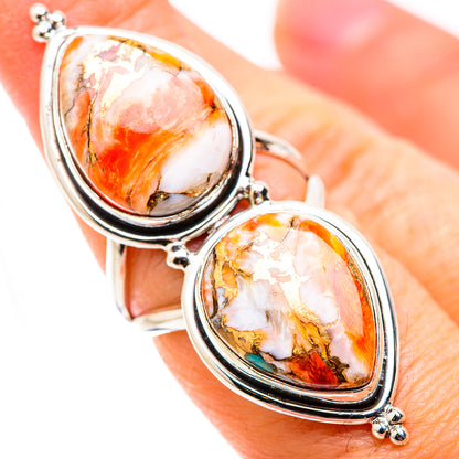 Spiny Oyster Turquoise Rings handcrafted by Ana Silver Co - RING129883