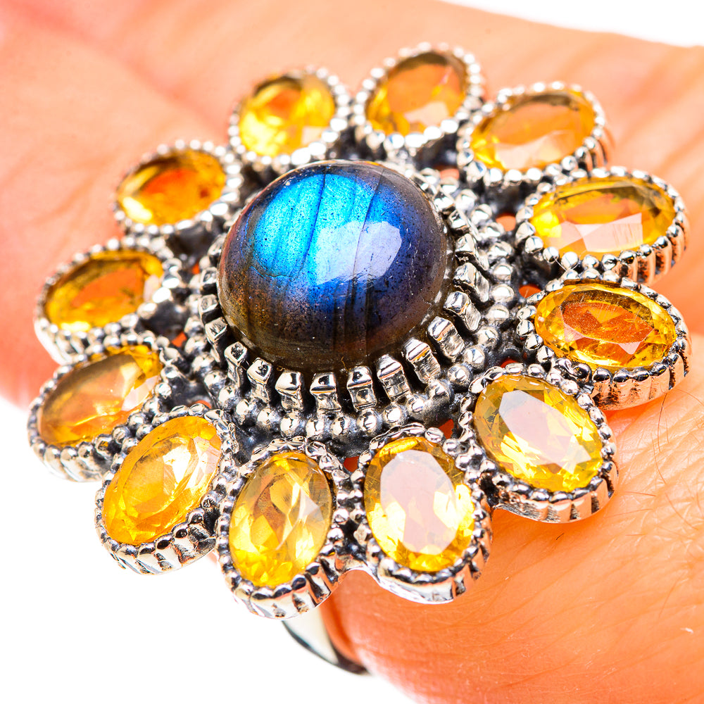 Labradorite Rings handcrafted by Ana Silver Co - RING129894