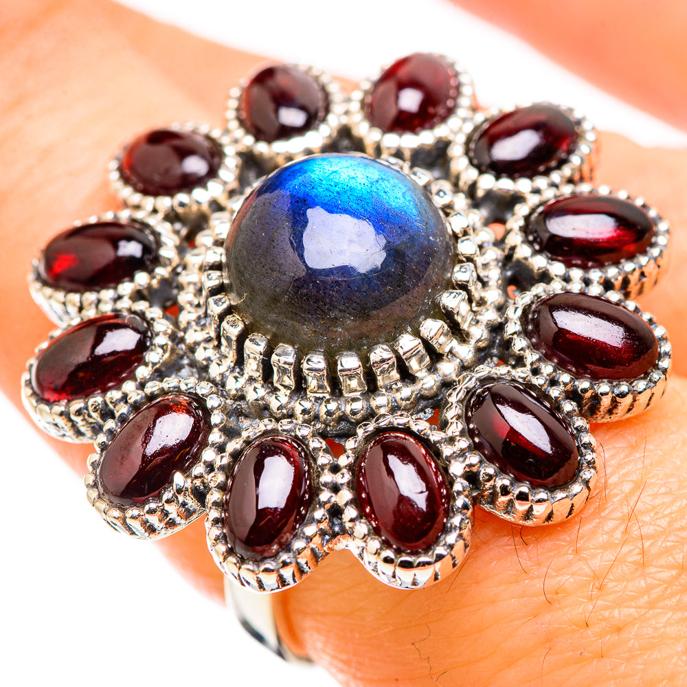 Labradorite Rings handcrafted by Ana Silver Co - RING129898