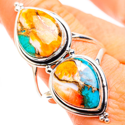 Spiny Oyster Turquoise Rings handcrafted by Ana Silver Co - RING129899