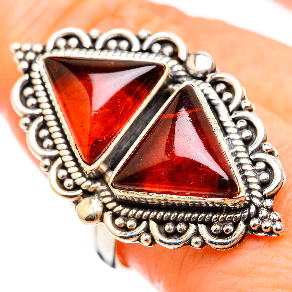 Baltic Amber Rings handcrafted by Ana Silver Co - RING129906
