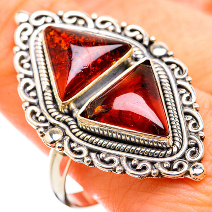 Baltic Amber Rings handcrafted by Ana Silver Co - RING129907