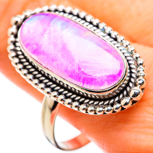 Pink Moonstone Rings handcrafted by Ana Silver Co - RING129908