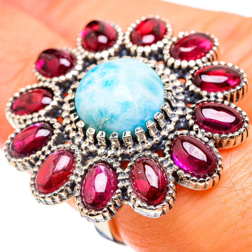 Larimar Rings handcrafted by Ana Silver Co - RING129918