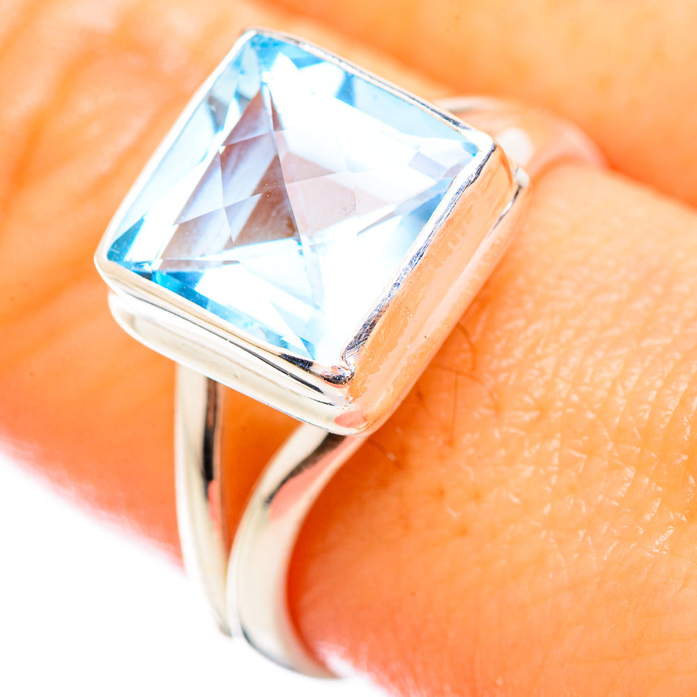 Blue Topaz Rings handcrafted by Ana Silver Co - RING129919