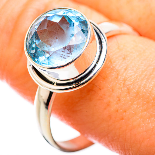 Blue Topaz Rings handcrafted by Ana Silver Co - RING129921