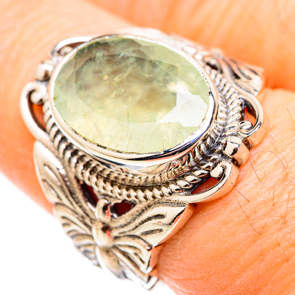 Prehnite Rings handcrafted by Ana Silver Co - RING129924