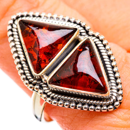 Baltic Amber Rings handcrafted by Ana Silver Co - RING129930