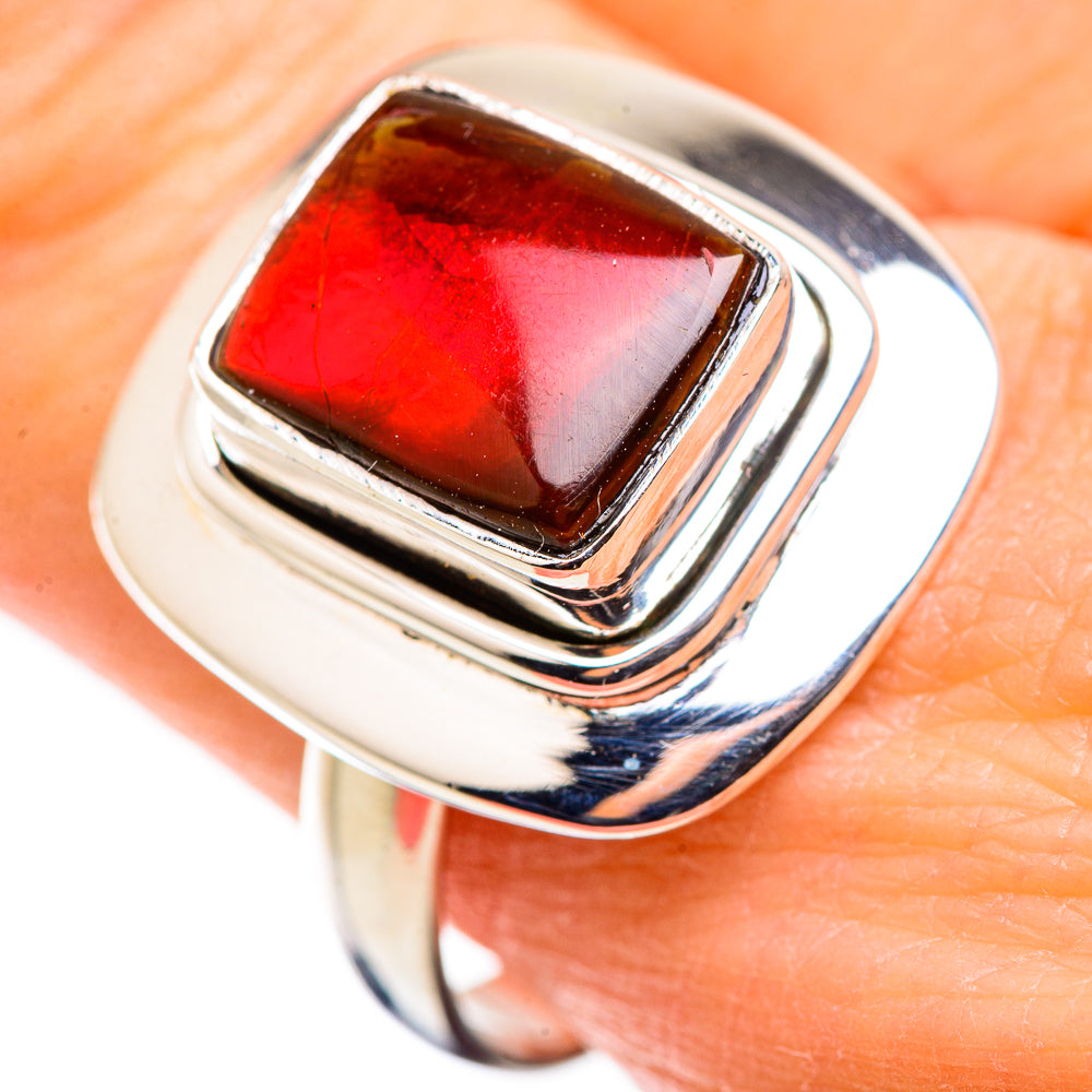 Ammolite Rings handcrafted by Ana Silver Co - RING129933