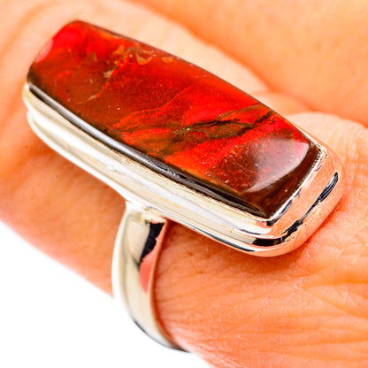 Ammolite Rings handcrafted by Ana Silver Co - RING129934