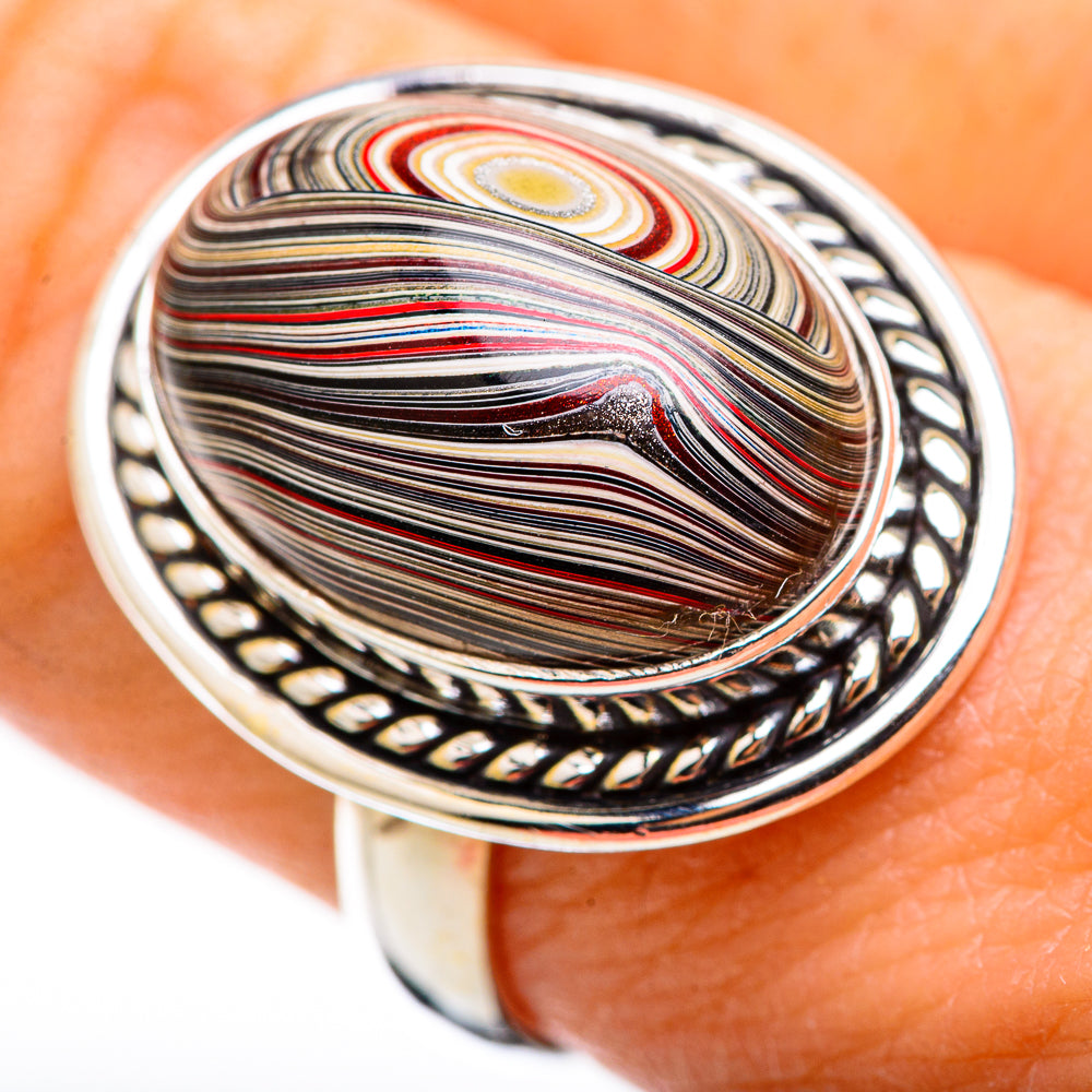 Fordite Rings handcrafted by Ana Silver Co - RING129942