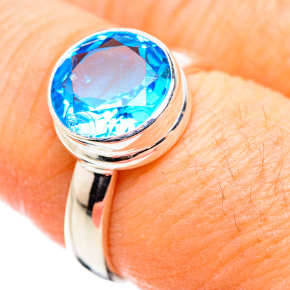Blue Topaz Rings handcrafted by Ana Silver Co - RING129948