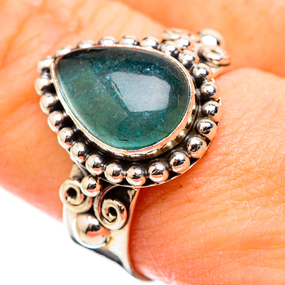 Blue Fluorite Rings handcrafted by Ana Silver Co - RING129949