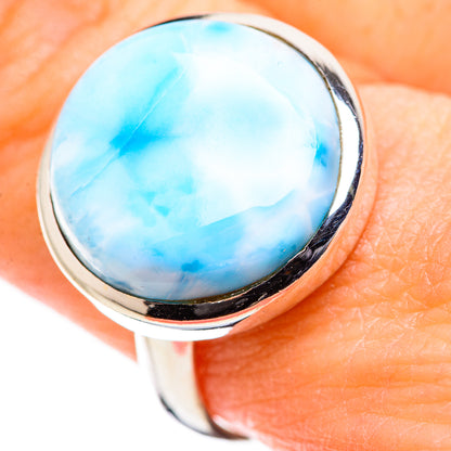 Larimar Rings handcrafted by Ana Silver Co - RING129951