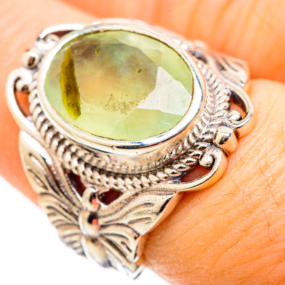 Prehnite Rings handcrafted by Ana Silver Co - RING129954