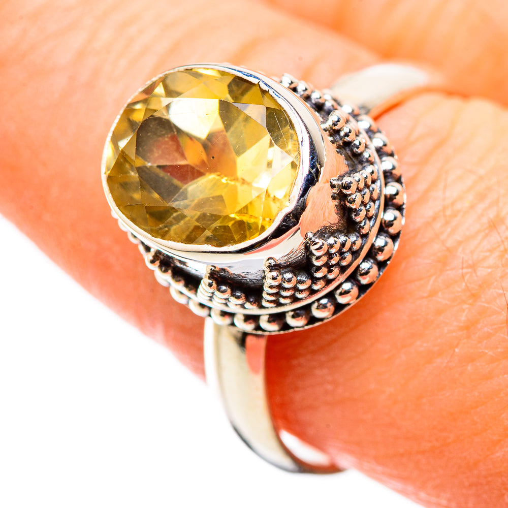 Citrine Rings handcrafted by Ana Silver Co - RING129955