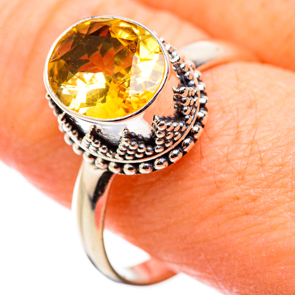 Citrine Rings handcrafted by Ana Silver Co - RING129956
