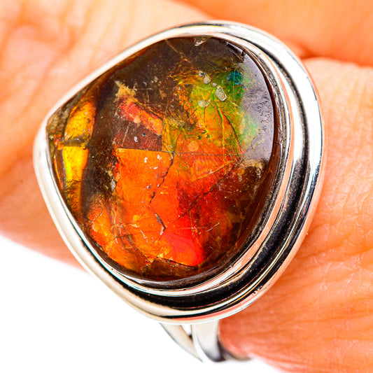 Ammolite Rings handcrafted by Ana Silver Co - RING129966