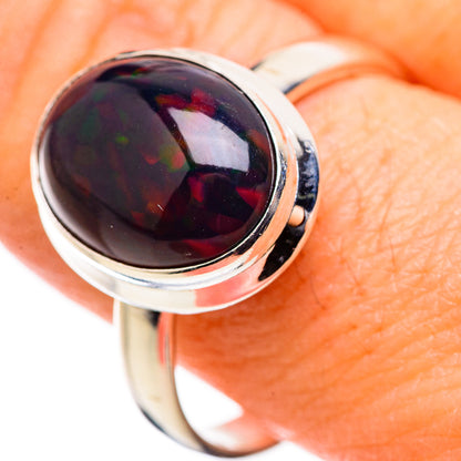 Black Opal Rings handcrafted by Ana Silver Co - RING129971
