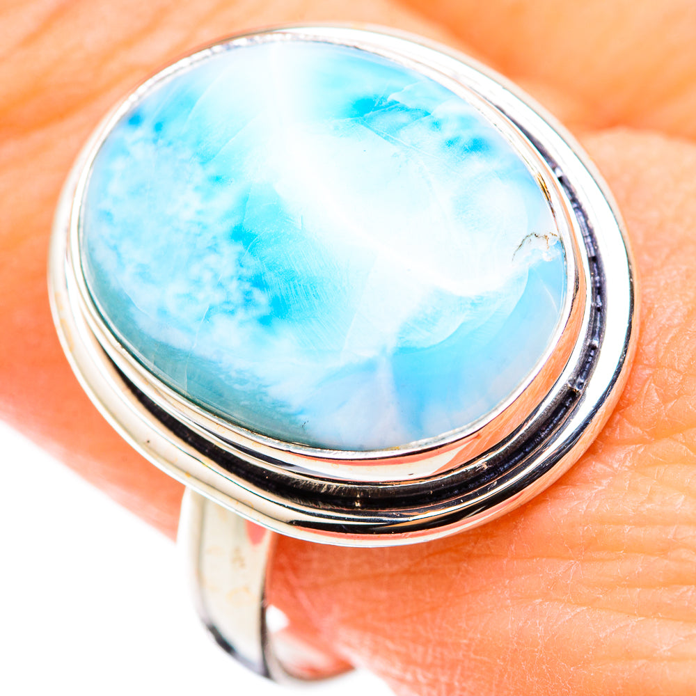 Larimar Rings handcrafted by Ana Silver Co - RING129975
