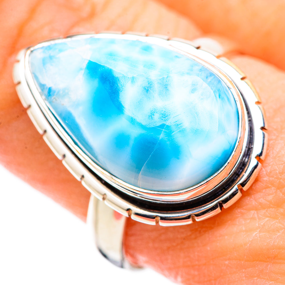 Larimar Rings handcrafted by Ana Silver Co - RING129977