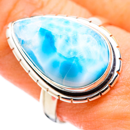 Larimar Rings handcrafted by Ana Silver Co - RING129977