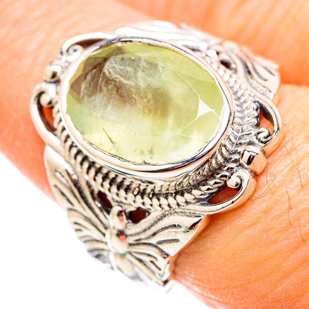 Prehnite Rings handcrafted by Ana Silver Co - RING129981