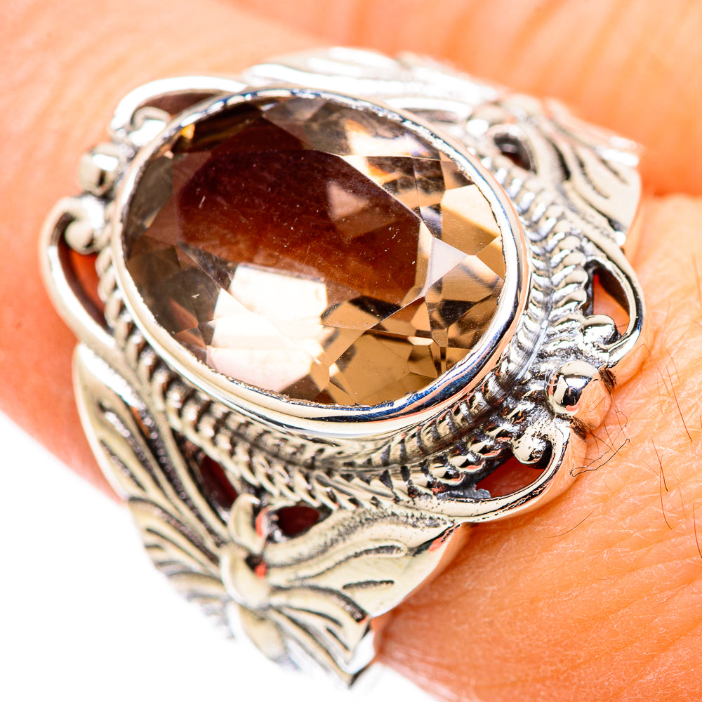 Smoky Quartz Rings handcrafted by Ana Silver Co - RING129982
