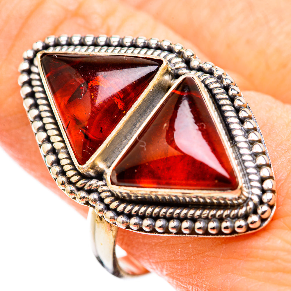 Baltic Amber Rings handcrafted by Ana Silver Co - RING129986