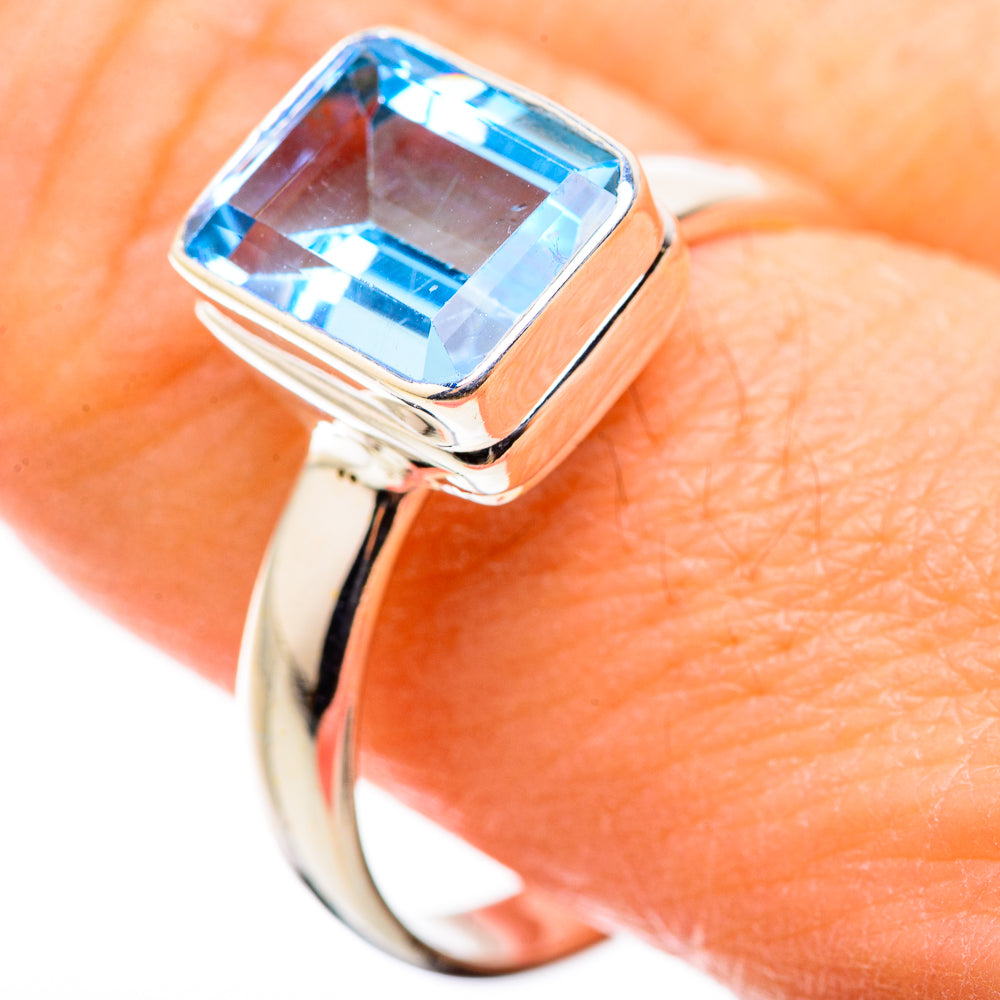 Blue Topaz Rings handcrafted by Ana Silver Co - RING129997