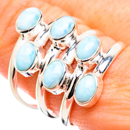 Larimar Rings handcrafted by Ana Silver Co - RING130000