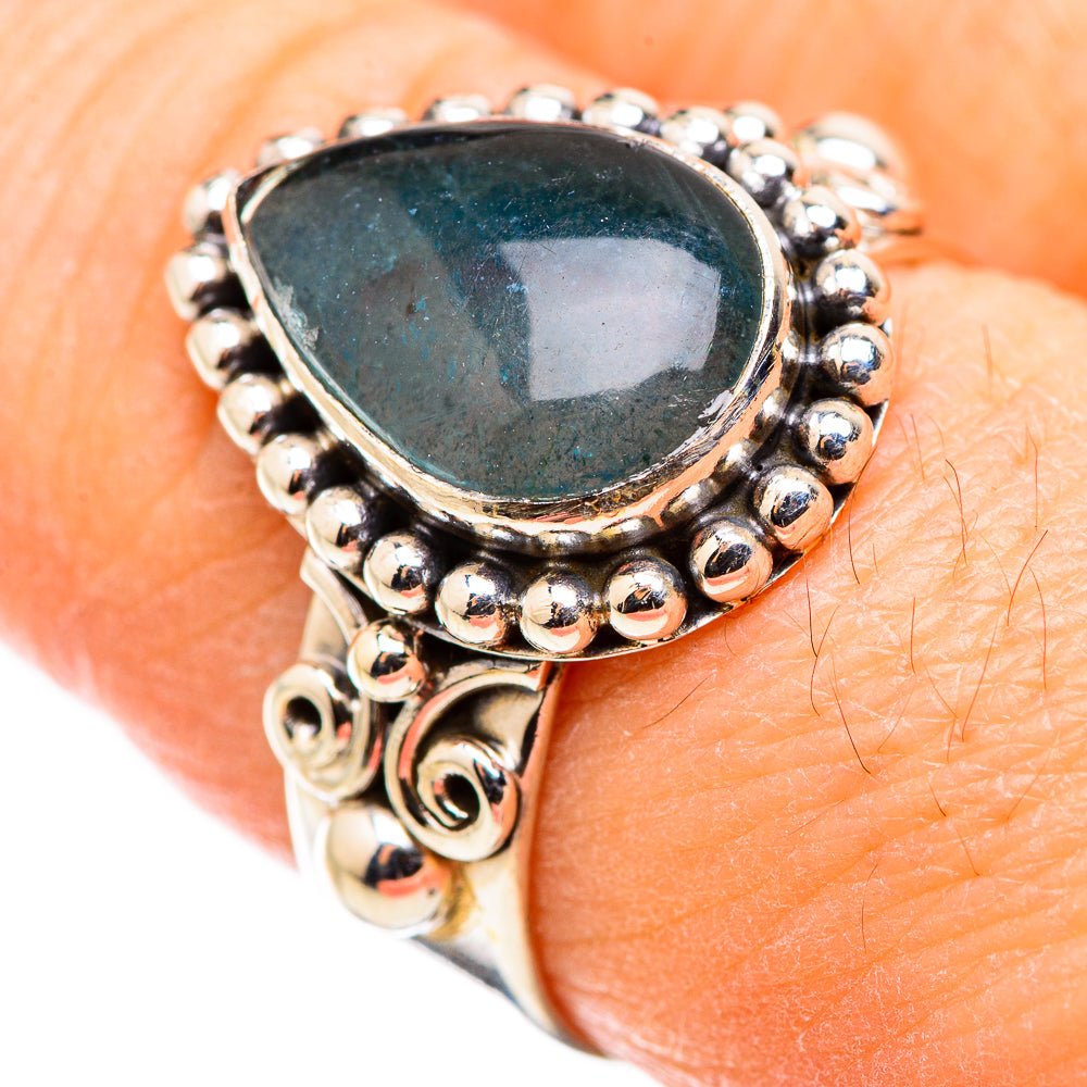 Blue Fluorite Rings handcrafted by Ana Silver Co - RING130001