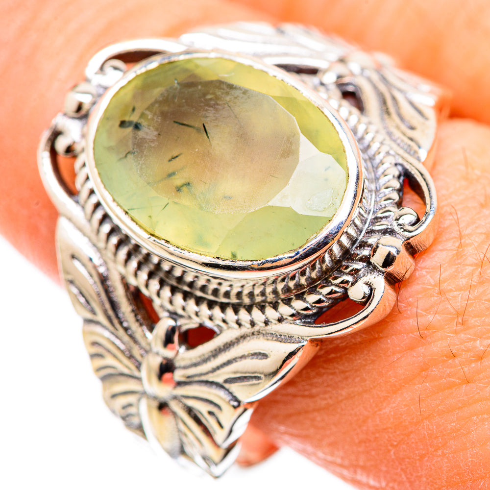 Prehnite Rings handcrafted by Ana Silver Co - RING130004
