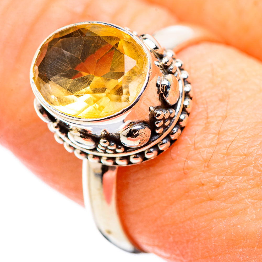 Citrine Rings handcrafted by Ana Silver Co - RING130005